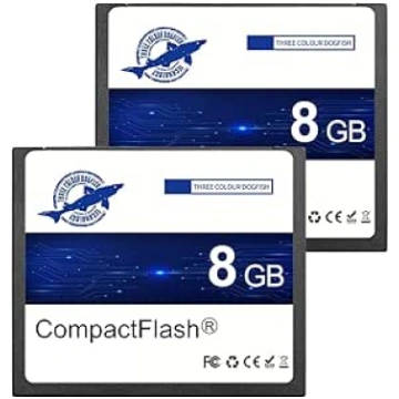 Dogfish Compact Flash Card 8 GB 2 Pack 133X CF atm