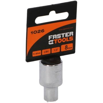 Gala atslēga Faster Tools 1026, 8 mm, 1/2"
