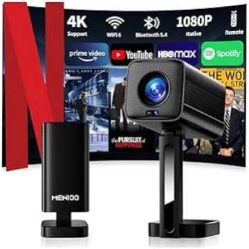 Mini projektors atbalsta 4K Full HD 1080P, gudrais