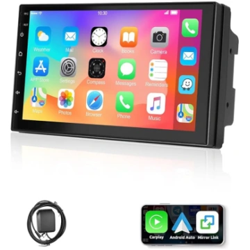 ESSGOO 4+64G auto radio ar bezvadu Carplay un Andr