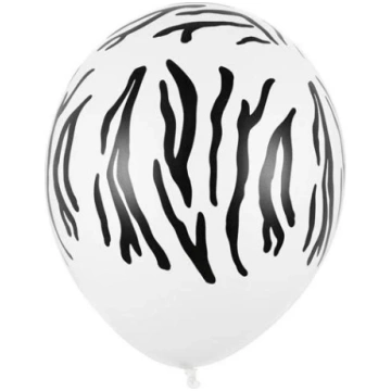 Balons Zebra - Pastel Pure White Balloon, balts, 3