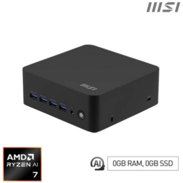 MSI Cubi Z AI 8M AMD Ryzen 7 8845HS Barebone, NUC,