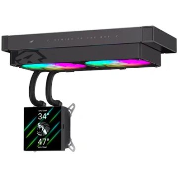 Gamemax CPU Liquid Cooler GLACIER 240 LCD BK Black