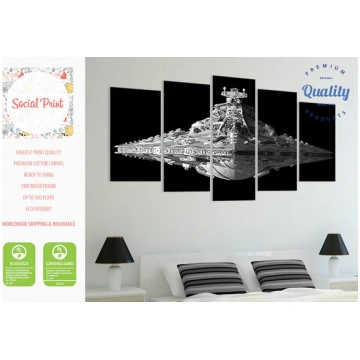 LARGE Star Wars Finalizer Front View, Canvas Print