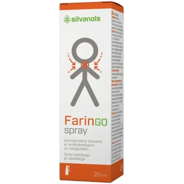 SILVANOLS FARINGO SPRAY izsmidzināms līdzeklis kak