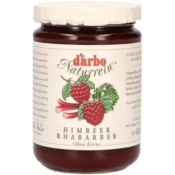 D"Arbo Naturrein Aveņu-rabarberu ievārījums 450 g 