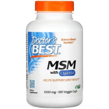 Doctor"s Best MSM ar OptiMSM vegāns, 1000 mg - 180
