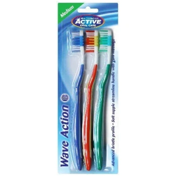Zobu birste Active Wave Action vidēja cietība 3 ga
