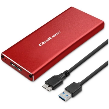 Qoltec 51831 korpuss | M.2 SSD disks | SATA | NGFF