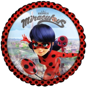 Folija balons "Miraculous - Lady Bug", 43 cm Grabo