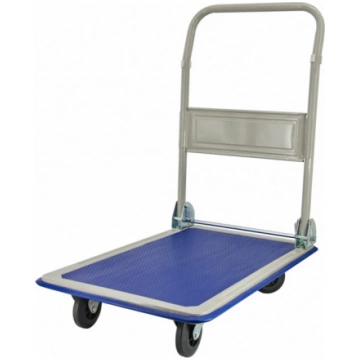 AW WAREHOUSE TROLLEY 4-WHEEL 300KG PLATFORM 90x60c