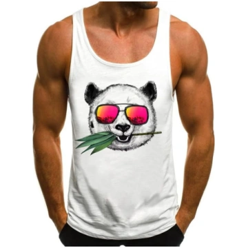 HOTCAT Tank Top Vīriešu Tank Top Panda lācis drukā