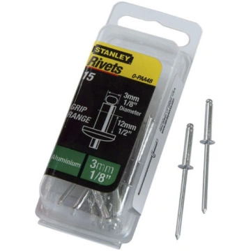 Alumīnija kniedes Ø5 mm; 3 mm; 15 gab. 1-PAA62T ST