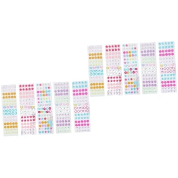 SEWACC 10 loksnes Crystal Stickers Nail Art Rhines
