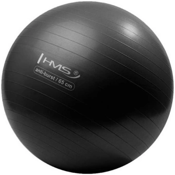YB02N 65CM BLACK GYM BALL HMS