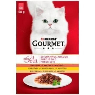 Gourmet barība kaķiem -MIX putnu gaļa 6x50 g Purin