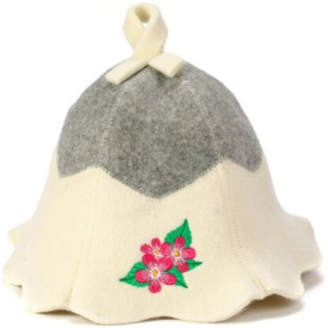 Pirts cepure "Flower" 100% vilna