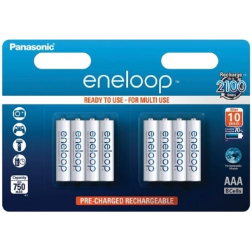 PANASONIC Baterijas Eneloop AAA 780 mAh 8 gab