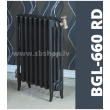 Čuguna radiators BEIGELAI BGL-660-RD (12 sekc.)BEZ