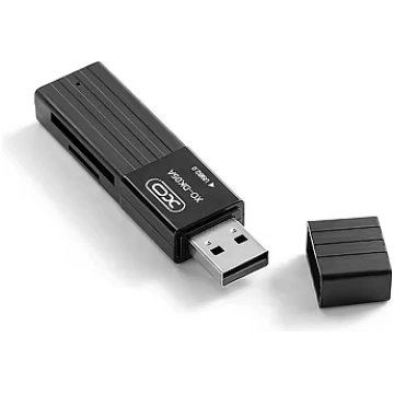 XO memory card reader DK05A 2in1 USB 2.0, black (6