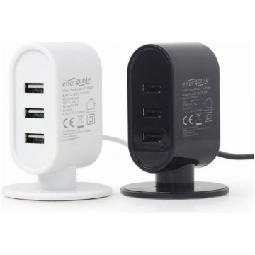 EnerGenie USB Desktop Charger Black/White Mix EG-U