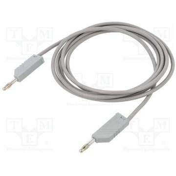 Test lead; 60VDC; 30VAC; 32A; Len: 2m; grey; Cond.