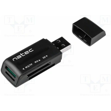 Card reader: memory; USB A plug; USB 2.0; ANT 3; b