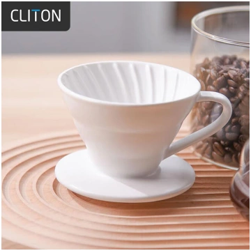 CLITON Pour-Over Coffee Dripper Ceramic Coffee Fil
