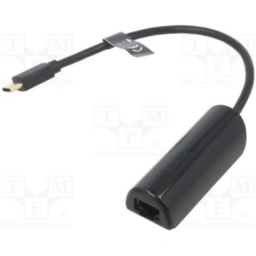 USB to Ethernet adapter; RJ45 socket,USB C plug; b