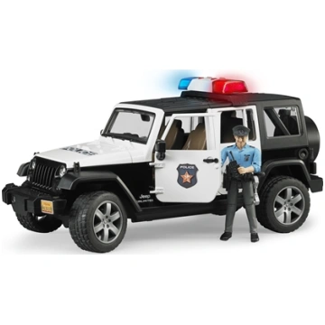 Bruder Jeep Wrangler Unlimited Rubicon policyjny z