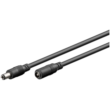 DC Extension Cable, 3 m, black, 3 m - with DC conn