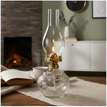 Brilagi - petrolejas lampa MERLIN caurspīdīga