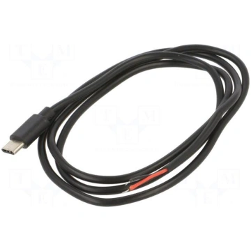 Cable | service | cables,USB C plug | 1m | black |