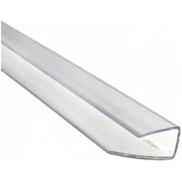 Polikarbonāta nobeiguma profils U 4-6 mm domāts 4m