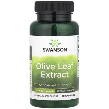 Swanson Vitamins, Olive Leaf Extract, 750 mg, 60 C