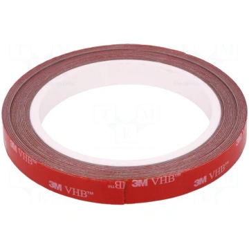 Tape: fixing | W: 12mm | L: 5m | Thk: 0.6mm | acry