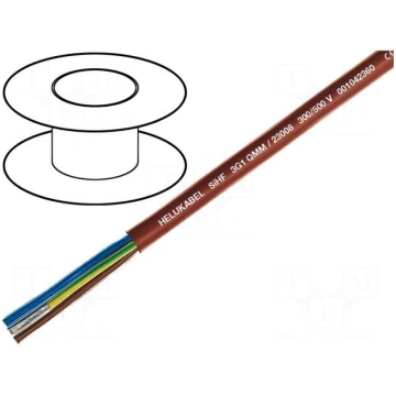 Wire | SiHF | Cu | stranded | 2x4mm2 | silicone ru