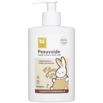 AINU Baby Eco mazgāšanās krēms ar auzām, 300 ml