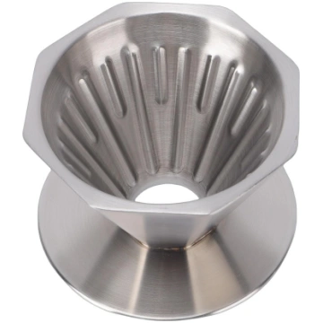 Pour Over Coffee Dripper 304 Stainless Steel Doubl