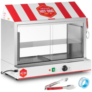 Royal Catering RCHW 2500H Hotdogu sildītāja vitrīn