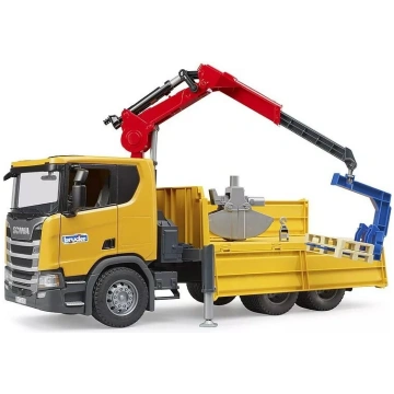 Rotaļu būvniecības kravas auto BRUDER Scania Super