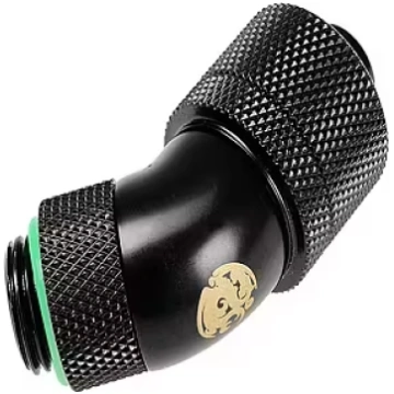 Bitspower G1/4" Matt Black Dual Rotary 45-Degree C