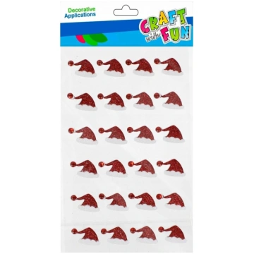 Craft with Fun OZDOBA BN NAKLEJKI CZAPECZKI 24SZT 