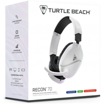 Turtle Beach Recon 70 2024 White PS4, PS5, Switch,