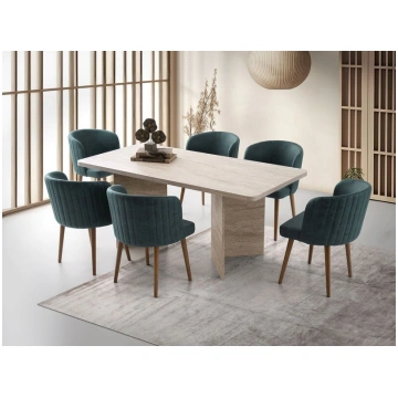Virtuves galds Asir Loft 2931, 180x77x90 cm, brūns
