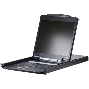 Aten 8-Port 19"" LCD KVM Switch with US Keyboard C