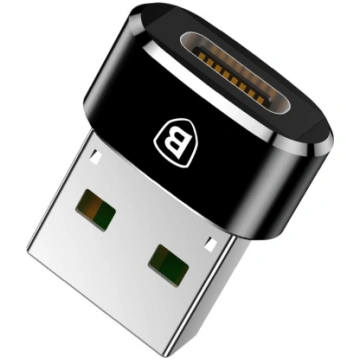 USB adapteris caaotg-01 (USB Type-C – USB; melnā k