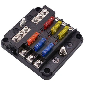 6 Circuit Fuse Box with Ground Connection - Compac