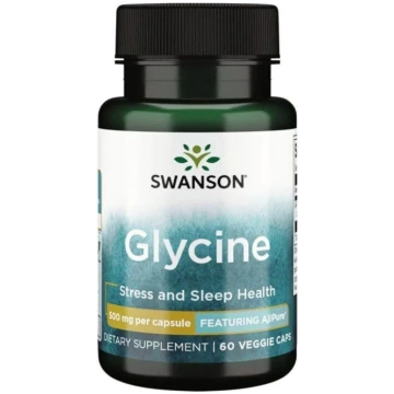 Swanson glicīns, 500 mg - 60 kapsulas