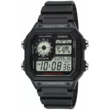Digitālais pulkstenis CASIO AE-1200WH-1AVEF — pasa